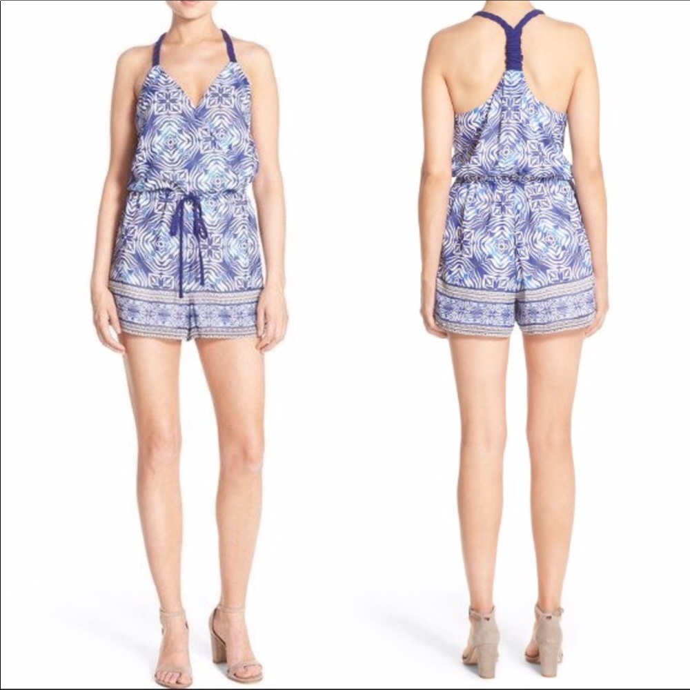 Adelyn Rae Print Floral Romper Sz.S